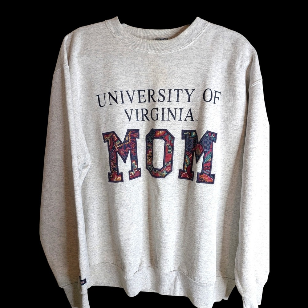 Vintage JanSport University of Virginia Mom Embroidered UVA Sweatshirt XL USA